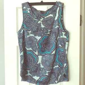 Ann Taylor paisley sleeveless top